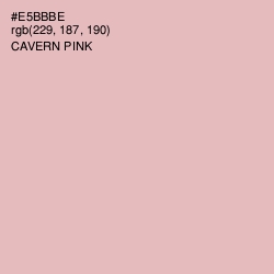 #E5BBBE - Cavern Pink Color Image